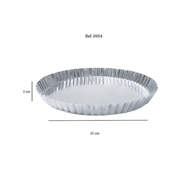 Imagem de Forma Torta de Maçã Crespa Fundo Falso - Ref. 0954 - 25cm - 1 unidade - Macedo - Rizzo