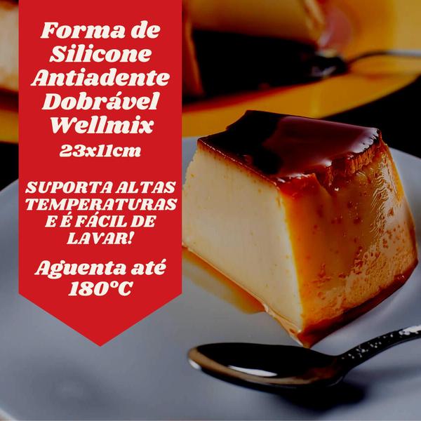 Imagem de Forma Vazada e Prática Flan e Gelatina Fácil de Lavar 23x11