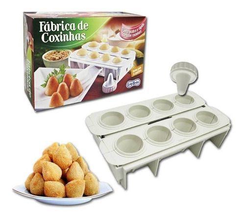 Imagem de Formas Fábrica Coxinhas Salgado Modelador Faz 8 Coxinhas