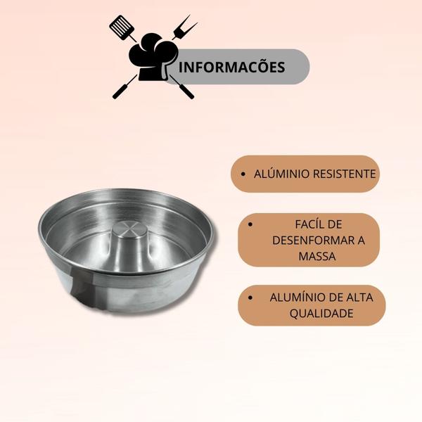 Imagem de Formas para bolo alumínio n.12 n.20 n.24 resistente prática