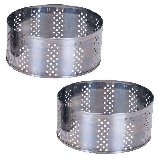 Formas Para Queijo Frescal Inox 500g E 1kg (3 De Cada) - Zatti Imagem de Formas Para Queijo Frescal Inox 500g E 1kg (3 De Cada)