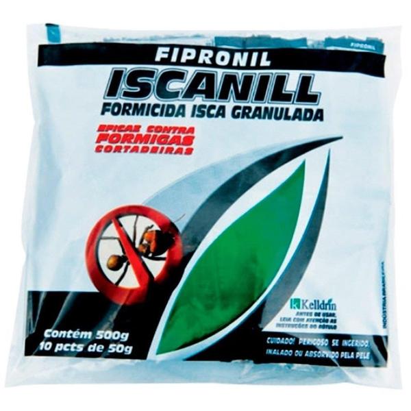 Imagem de Formicida Isca Granulado Iscanill Fipronil Kelldrin 50g - 40 Embalagens c/ 10 Unidades