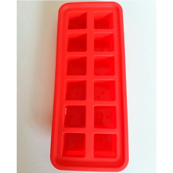 Imagem de Forminha De Gelo Cozinha Freezer Faz 12 Cubos Fundo Silicone