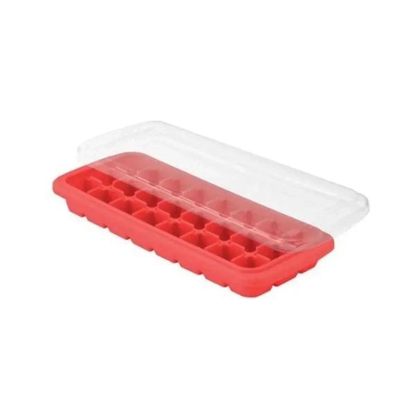 Imagem de Forminha Forma De Gelo Com 24 Cubos Em Silicone Com Tampa Cozinha Gourmet Unyhome SU191329