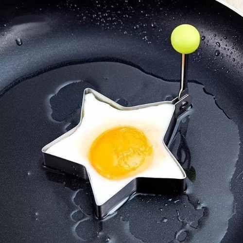 Imagem de Forminha Molde Para Fritar Ovos Formato Estrela 8 Cm