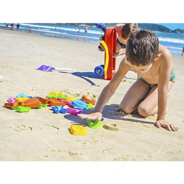 Imagem de Forminhas alfabeto 26 letras grandes brinquedo pedagogico poliplac