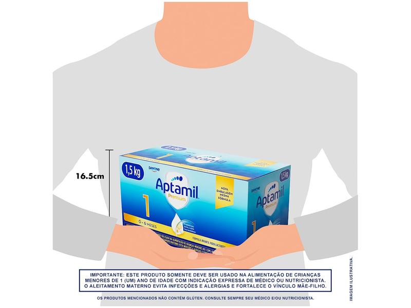 Imagem de Fórmula Infantil Aptabox Premium 1 Sabor Original Aptamil 750g Cada 2 Unidades