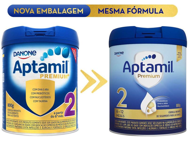 Imagem de Fórmula Infantil Aptamil Original Premium+ 2 - 800g