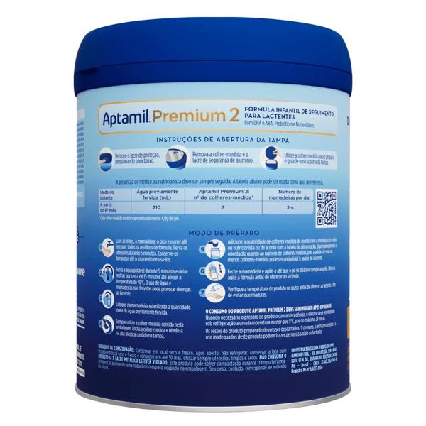 Fórmula Infantil Aptamil Premium 2 A partir de 6 meses 800g - DANONE Imagem de Fórmula Infantil Aptamil Premium 2 A partir de 6 meses 800g