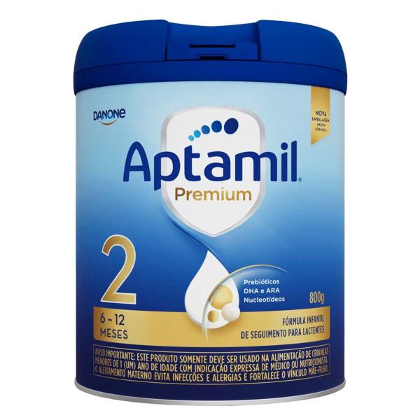 Fórmula Infantil Aptamil Premium 2 A partir de 6 meses 800g - DANONE Imagem de Fórmula Infantil Aptamil Premium 2 A partir de 6 meses 800g