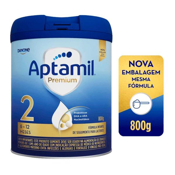 Fórmula Infantil Aptamil Premium 2 A partir de 6 meses 800g - DANONE Imagem de Fórmula Infantil Aptamil Premium 2 A partir de 6 meses 800g