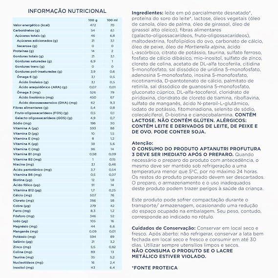 Imagem de Fórmula Infantil Aptanutri Profutura 3 Danone 12 a 36 meses 800g