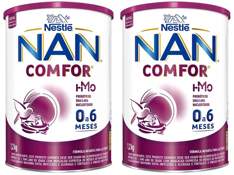 Fórmula Infantil Comfor HMO Nestlé 1,2kg - 2 Unidades