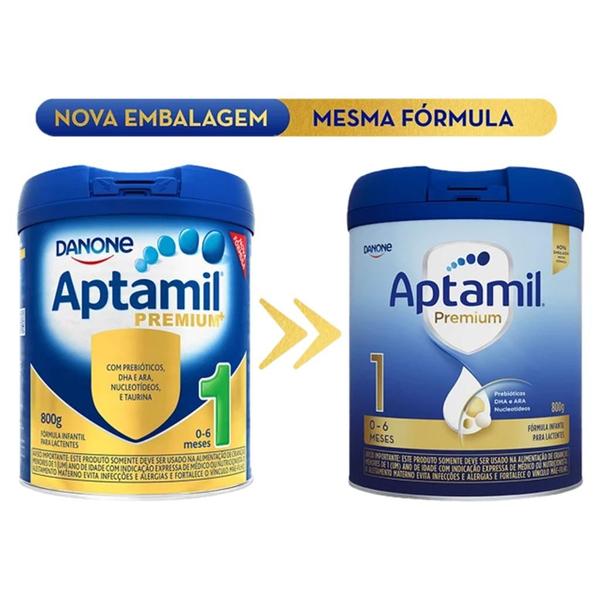 Imagem de Fórmula infantil em pó- Aptamil Premium 1 Danone 800 gr