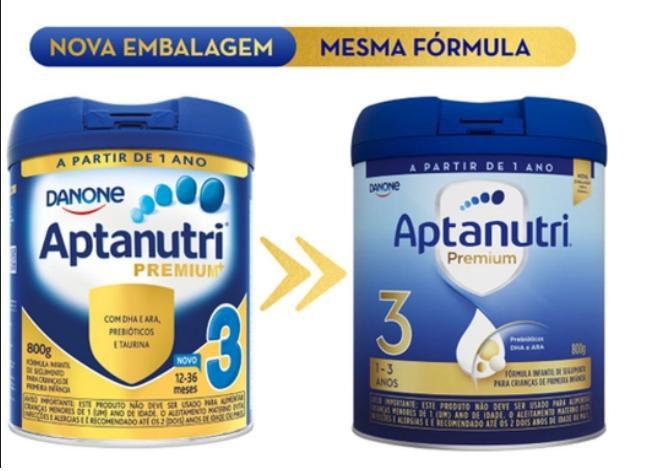 Imagem de Fórmula infantil em pó Aptanutri Premium 3 -Danone 800 g