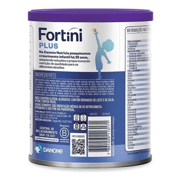 Imagem de Fórmula Infantil Fortini Plus Sem Lactose Danone 3 a 10 anos 400g