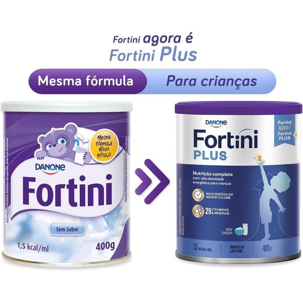 Imagem de Fórmula Infantil Fortini Plus Sem Lactose Danone 3 a 10 anos 400g