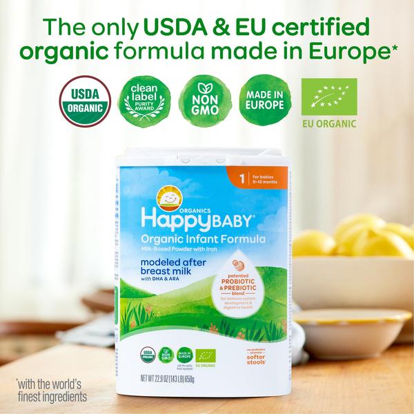 Imagem de Fórmula infantil Happy Baby Organics Fase 1 0-12 meses 680g