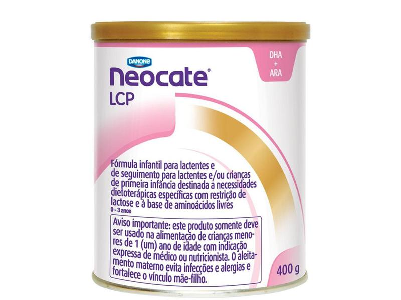 Fórmula Infantil LCP Neocate Regular sem Lactose - 400g Imagem de Fórmula Infantil LCP Neocate Regular sem Lactose - 400g