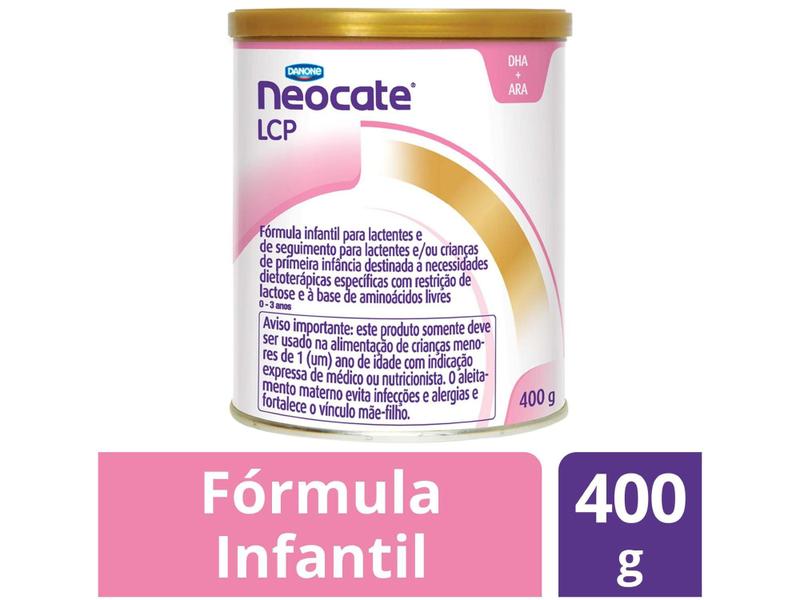Fórmula Infantil LCP Neocate Regular sem Lactose - 400g Imagem de Fórmula Infantil LCP Neocate Regular sem Lactose - 400g