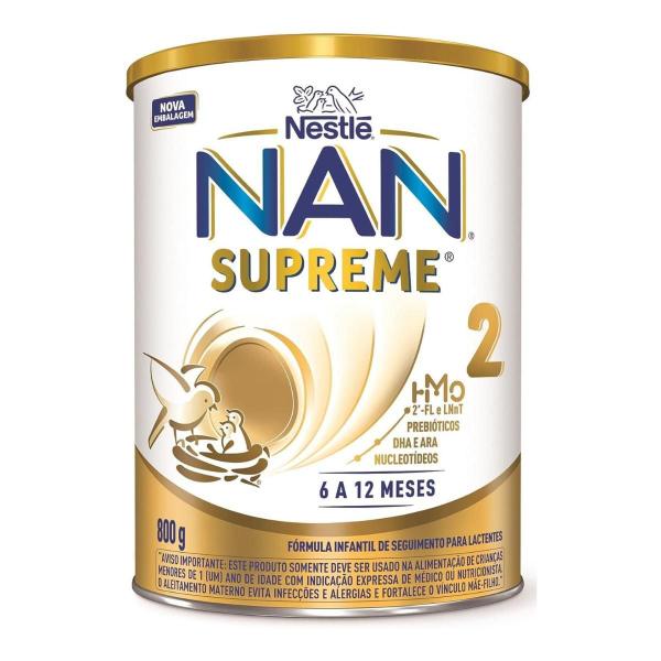 Imagem de Fórmula Infantil NAN Supreme 2 HMO Nestlé 6 a 12 meses 800g