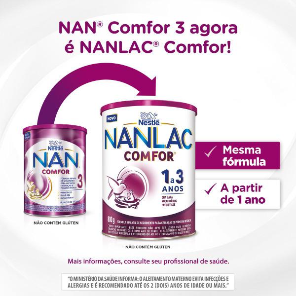 Imagem de Fórmula Infantil NANLAC Comfor 3 com 800G