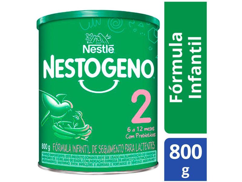 Fórmula Infantil Nestlé Leite Nestogeno 2 - 800g Imagem de Fórmula Infantil Nestlé Leite Nestogeno 2 - 800g