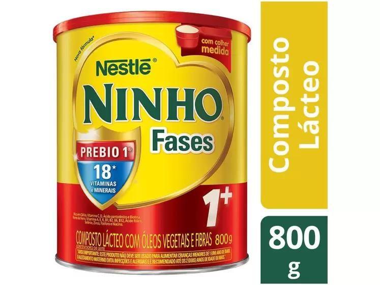 Imagem de Fórmula Infantil Ninho Fases 1+ Nestlé 1 a 3 anos 800G