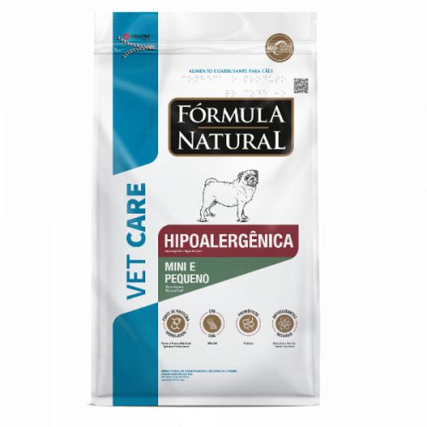 Imagem de Fórmula Natural 2kg Vet Care ração hipoalergênica para cães de raças mini e pequenas.