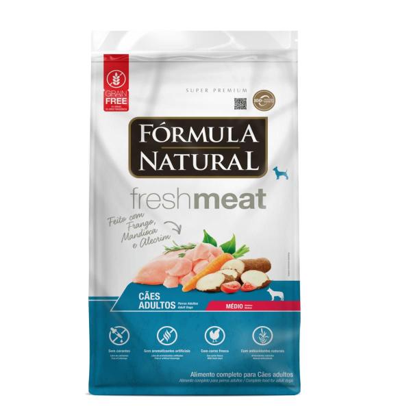 Imagem de Fórmula Natural FreshMeat Cães Adulto Médio Port Frango 12kg