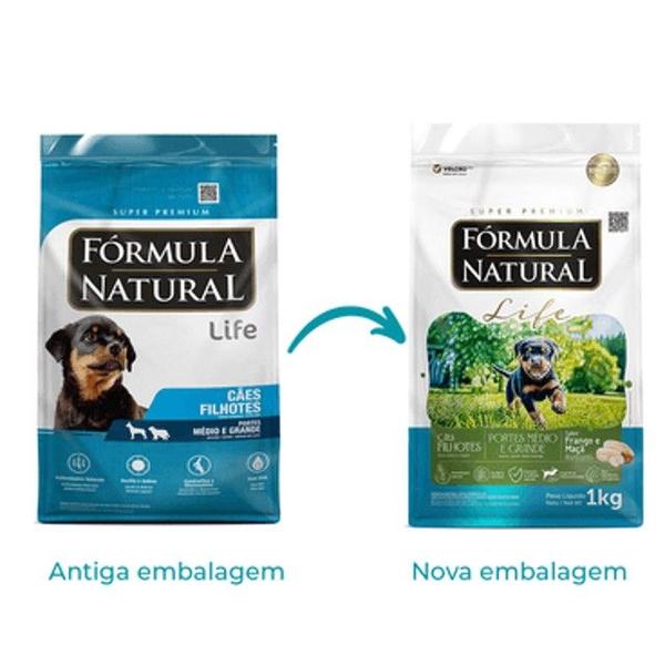 Formula natural life filhote porte medio e grande 15kg - ADIMAX Imagem de Formula natural life filhote porte medio e grande 15kg