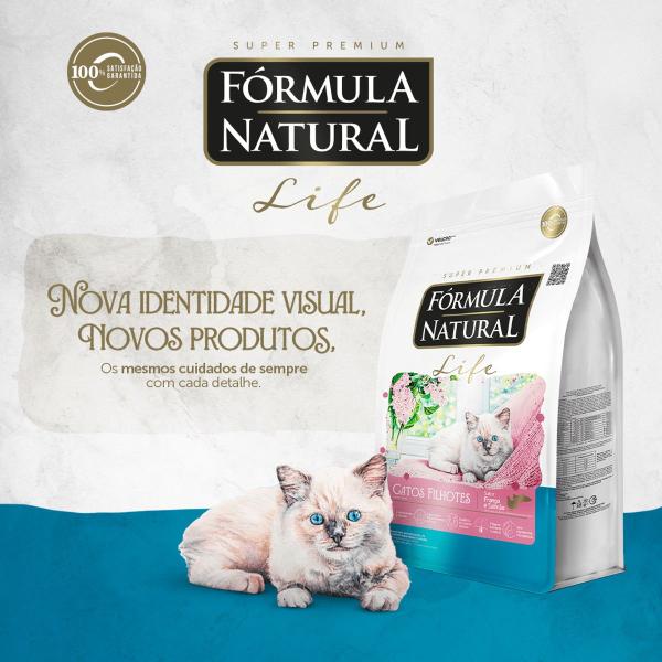 Imagem de Fórmula Natural Super Premium Life Gatos Filhotes Sabor Frango e Salmão