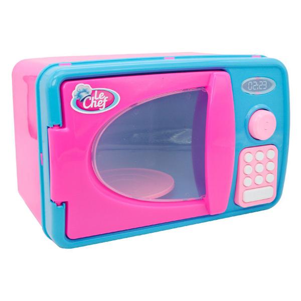 Imagem de Forno de Microondas Le Chef Brinquedo Infantil Cozinha Faz de Conta Com Luz e Som Usual