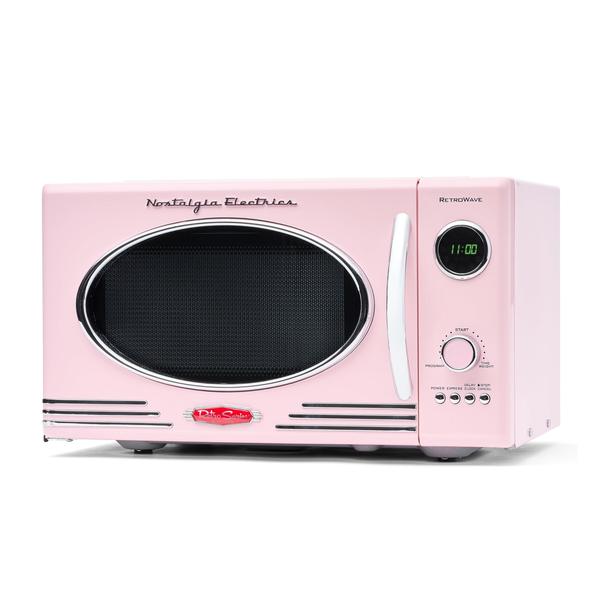 Imagem de Forno de microondas Nostalgia Retro 0,9 pés cúbicos 800 W rosa