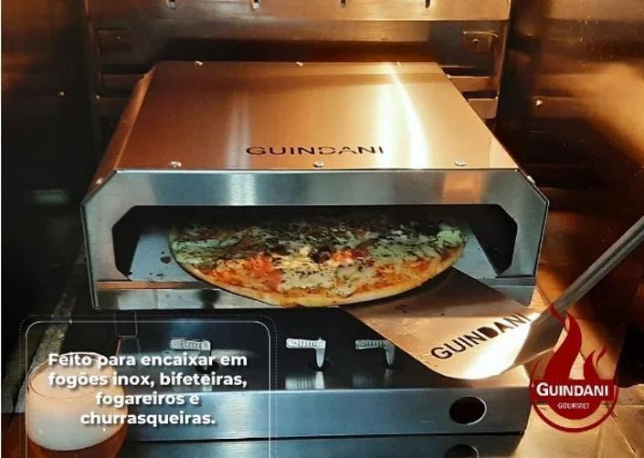 Imagem de Forno De Pizza Guindani Em Aço Inox Com Pedra Refratária