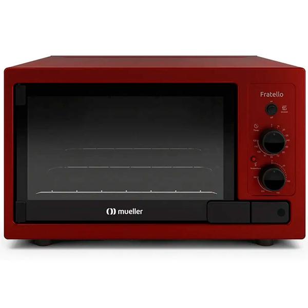 Forno Elétrico de Bancada Mueller Fratello Vermelho 44 Litros 127V