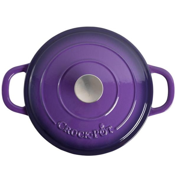 Imagem de Forno holandês Crock-Pot Artesanal de Ferro Fundido Esmaltado 5L Lavanda