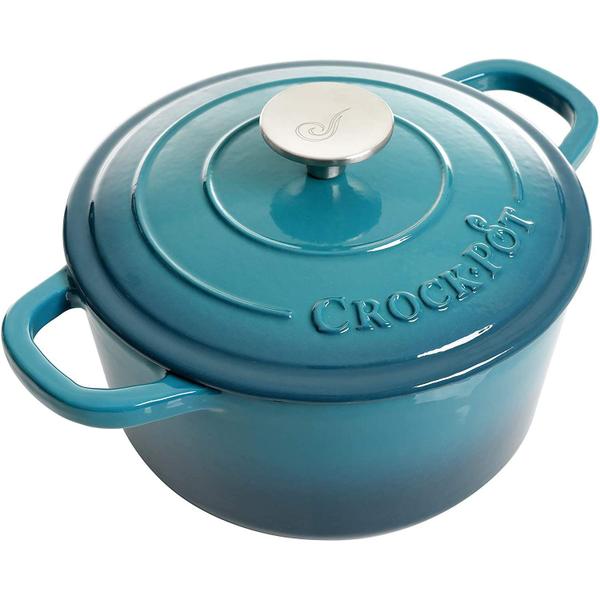 Imagem de Forno Holandês Crock-Pot Artisan 3L - Ferro Fundido Esmaltado, Cor Gradient Teal