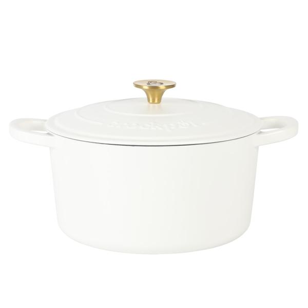 Imagem de Forno holandês Crock-Pot Artisan 6L em ferro fundido esmaltado - branco