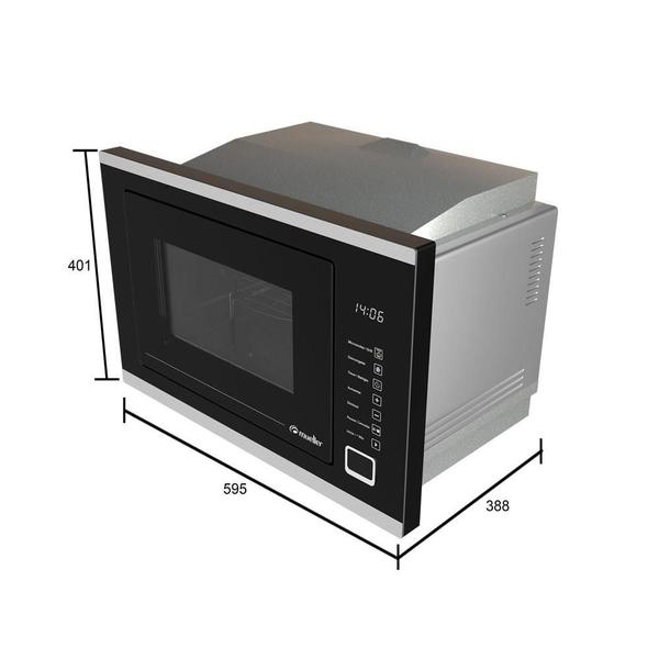 Imagem de Forno Micro-Ondas De Embutir 25 L Preto Mmo0225G1 Mueller