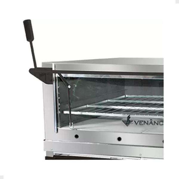 Imagem de Forno Refratário Venâncio Firi90 À Gás 80x62 Cm em Aço Inox