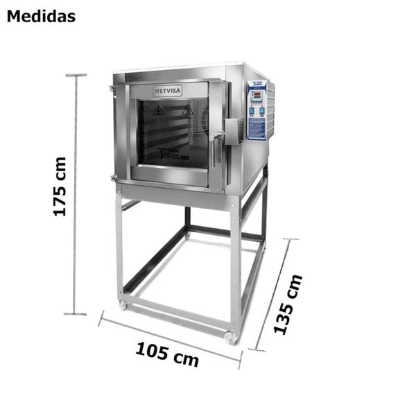 Imagem de Forno Turbo Elétrico 150 Paes - Monofásico  - Fte150220m -  Metvisa