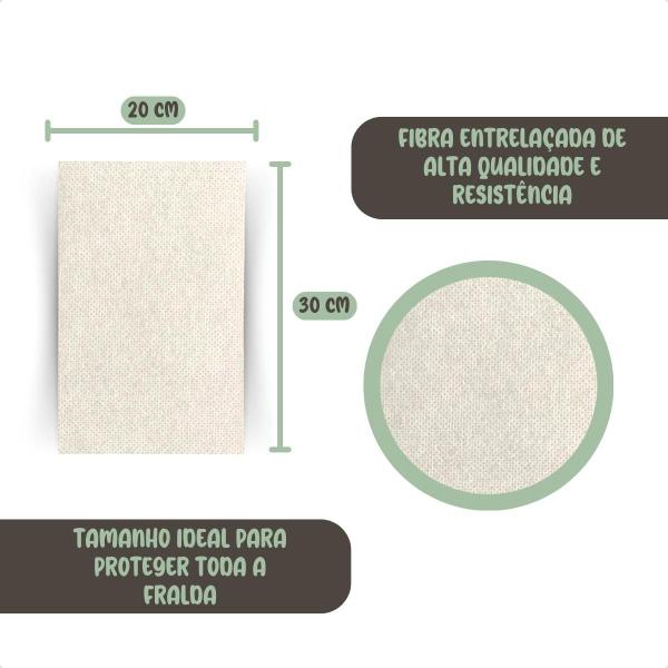 Imagem de Forro Biodegradável Fralda Ecológica  Malana Eco 400 Und