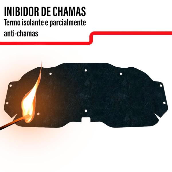 Imagem de Forro Capo Chevrolet Celta 2007 2016 Manta Autocolante Isolante  Presilhas