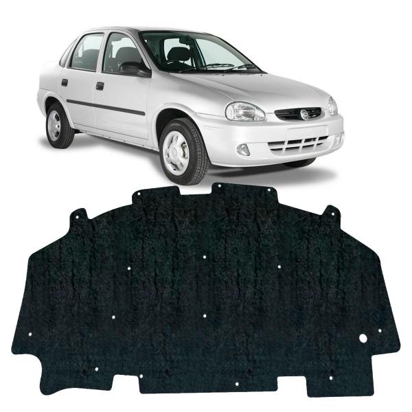 Imagem de Forro Capo Chevrolet Corsa Classic 1995 2015 Revestimento Manta Autocolante Isolante Térmico + Presilhas