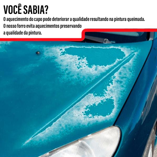 Imagem de Forro Capo Chevrolet Meriva 2003 2012 Revestimento Manta Autocolante Isolante Térmico + Presilhas