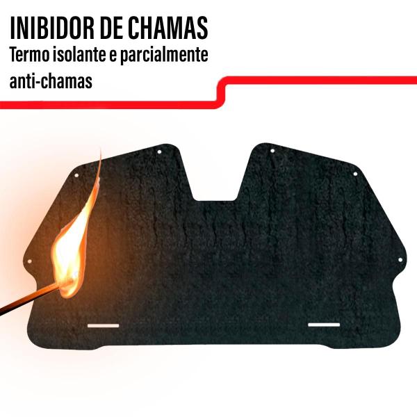 Imagem de Forro Capo Citroên C4 Picasso 2008 2014 Revestimento Manta Autocolante Isolante Térmico Presilhas