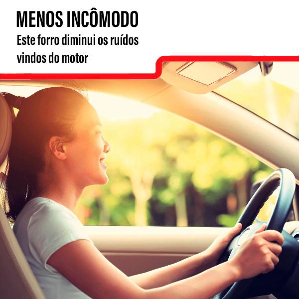 Imagem de Forro Capo Honda Hrv 20162021 Revestimento Manta Autocolante Isolante Térmico  Presilhas