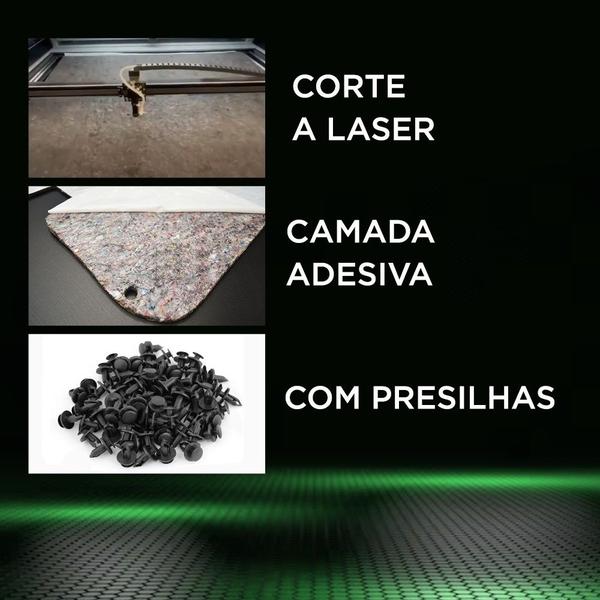 Imagem de Forro Capô Manta Termo Acústica Antirruído Civic 2007 a 2011 Feltro Isolante 5mm Preto Antichamas Grud Gtc 5333