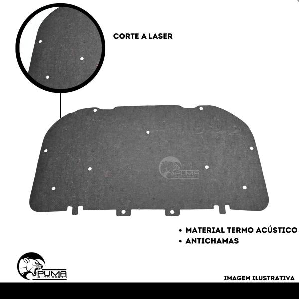 Forro Capô Nissan Kicks 2018 2019 2020 Autocolante Presilhas - GRUD Imagem de Forro Capô Nissan Kicks 2018 2019 2020 Autocolante Presilhas